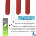 Ver imagem 3 de Elemento Tátil Direcional Pvc Adesivado Vermelho