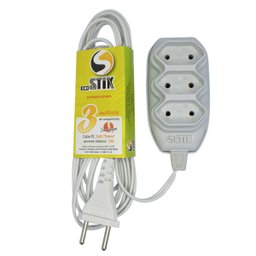 Extensão Elétrica 3 Metros Cabo 2x0,75 2p Certificada - 1