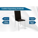 Ver imagem 2 de Conjunto: Mesa de Cozinha Iguaçu C/ Tampo de Madeira 1.60cm + 6 Cadeiras Amsterdã Cromada/branco