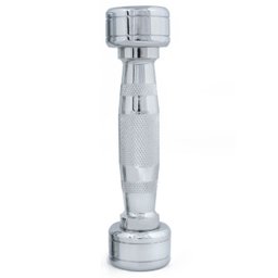 Halter Peso 1kg Cromado Galvanizado Academia Treino Exercicio Pilates Fisioterapia Fortalecimento - 2