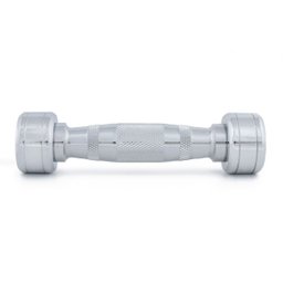 Halter Peso 1kg Cromado Galvanizado Academia Treino Exercicio Pilates Fisioterapia Fortalecimento - 3