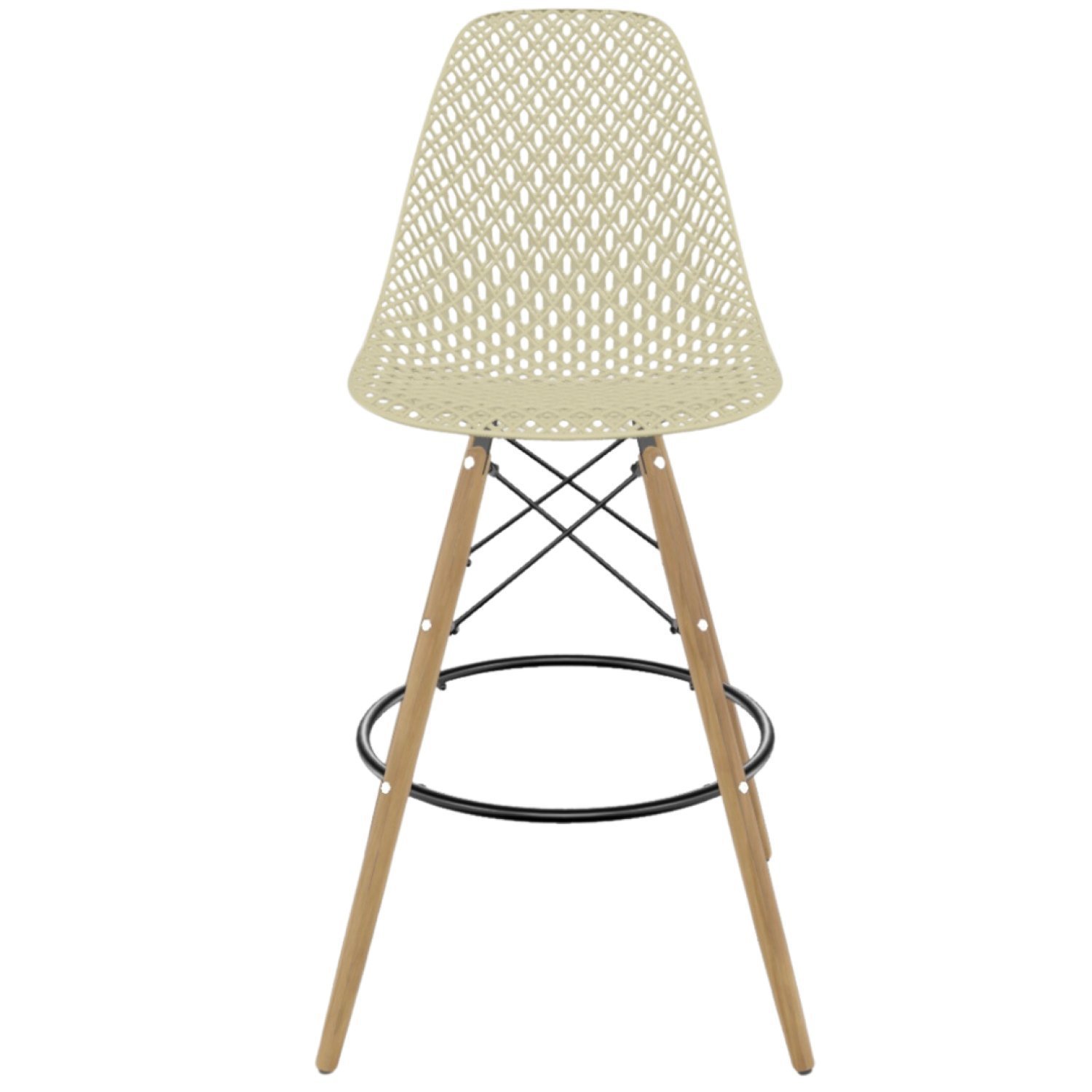 Banqueta para Cozinha 111cm com Encosto Eames - 4