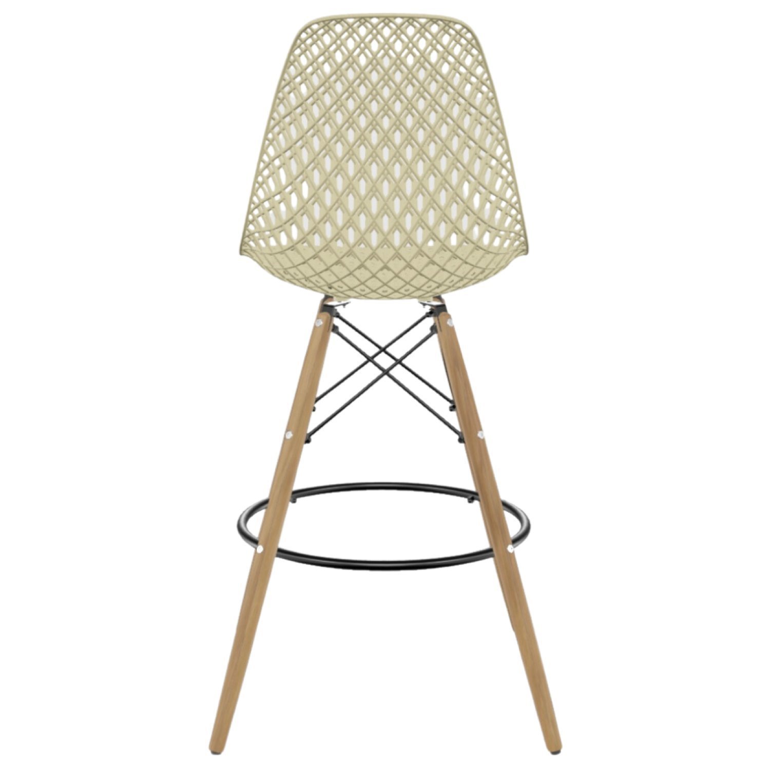 Banqueta para Cozinha 111cm com Encosto Eames - 3