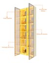 Ver imagem 7 de Conjunto Cristaleira 2 Portas Reflecta Led Matiz Off White