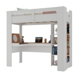 Cama Alta Multifuncional com Escrivaninha Penteadeira - 6