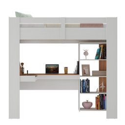 Cama Alta Multifuncional com Escrivaninha Penteadeira - 5