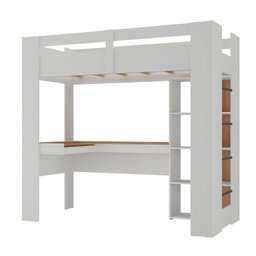 Cama Alta Multifuncional com Escrivaninha Penteadeira - 2