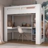 Cama Alta Multifuncional com Escrivaninha Penteadeira - 1
