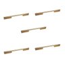 Kit 5 Puxador Sorento 224mm Dourado Fosco Zen Zp5450.224.955 - 1
