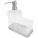 Ver imagem 4 de Organizador de Pia Elegance Suprema Porta Esponja Sabão Natural