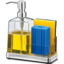 Ver imagem 3 de Organizador de Pia Elegance Suprema Porta Esponja Sabão Natural