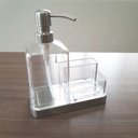 Ver imagem 6 de Organizador de Pia Elegance Suprema Porta Esponja Sabão Natural