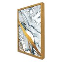 Ver imagem 5 de Quadro Decorativo Abstrato Mármore Delux em Moldura Caixa Tacolado Moldura Trad 1cm Madeira Escura C