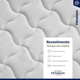 Cama Box com Colchao de Espuma D33 Ortobom Airtech 100 + Auxiliar de Espuma Unique Solteiro 88cm - 8