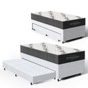 Ver imagem 1 de Cama Box com Colchão de Espuma D33 Ortobom Airtech 100 + Auxiliar de Espuma Unique Solteiro 88cm