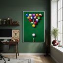 Ver imagem 1 de Quadro Decorativo Jogo de Sinuca-70x50cm Mold Preta