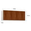 Ver imagem 3 de Maleiro Casal Luciane 4 Portas Prime Plus 165 Cm