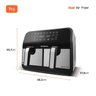 Fritadeira Air Fryer Dual Duplo Cesto 8l 2200w 220v Afd-01-bi Mondial - 2
