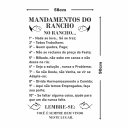 Ver imagem 2 de Adesivo de Parede Decorativo Mandamentos do Rancho