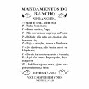 Ver imagem 3 de Adesivo de Parede Decorativo Mandamentos do Rancho
