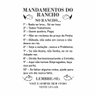 Adesivo de Parede Decorativo Mandamentos do Rancho - 3