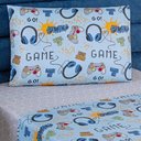 Ver imagem 5 de Kit Colcha + Jogo de Cama Bouti Kids Solteiro Infantil 5 Peças 100% Poliéster - Game