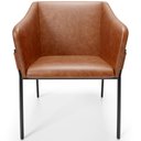 Ver imagem 3 de Kit 3 Cadeiras para Sala de Jantar Estar Living Olívia L02 Couríssimo Camel - Lyam Decor