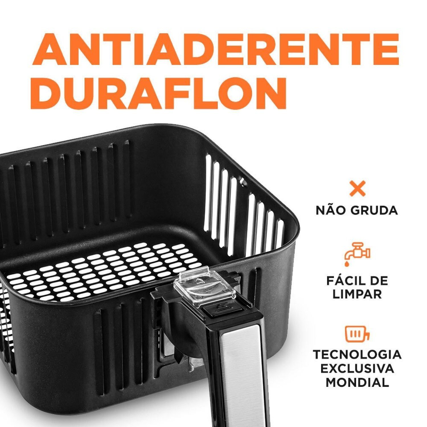Fritadeira Sem Óleo Air Fryer 4L 1500W 127V - AFN-40-BI Mondial - 6