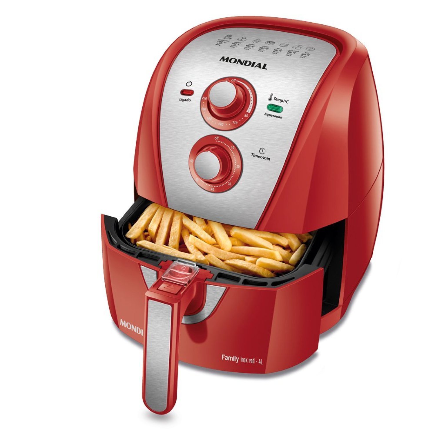 Fritadeira sem Óleo Air Fryer 4l 1500w 127v - Afn-40-ri Mondial - 1