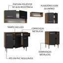 Ver imagem 5 de Armário de Cozinha Compacta 229cm Rustic/Preto Emilly Madesa 15