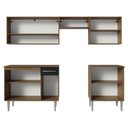 Ver imagem 7 de Armário de Cozinha Compacta 229cm Rustic/Preto Emilly Madesa 15