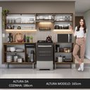 Ver imagem 6 de Armário de Cozinha Compacta 229cm Rustic/Preto Emilly Madesa 15