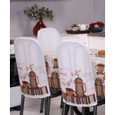 Ver imagem 2 de Kit 6 Capas Encosto de Cadeira de Ferro Tubular Cozinha e Jantar Malha Helanca com Elástico:cappucci