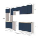 Ver imagem 2 de Lavanderia Modulada Kappesberg Celeste 9 Peças Branco/azul 310,5cm