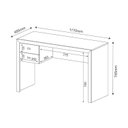 Ver imagem 3 de Mesa de Computador Solteiro ME-4123 c/ 2 Gavetas Amêndoa - Tecno Mobili