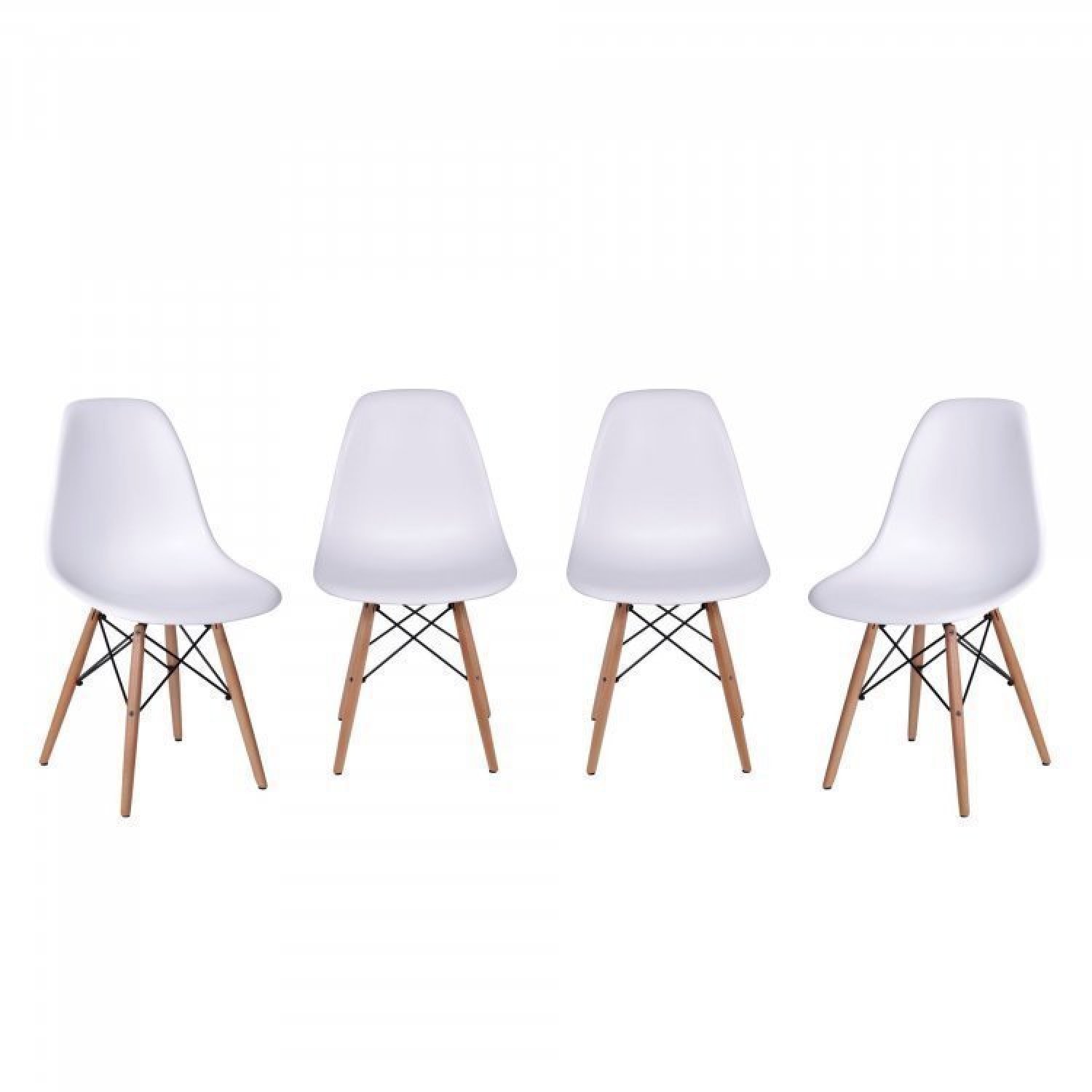 Conjunto Mesa com 4 Cadeiras Eames Pp Espresso Móveis - 3