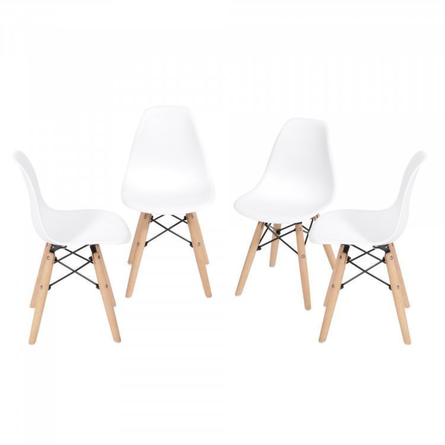 Conjunto Mesa com 4 Cadeiras Eames Pp Espresso Móveis - 6