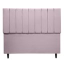 Ver imagem 4 de Cabeceira Cama Casal Veludo Premium