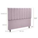 Ver imagem 3 de Cabeceira Cama Casal Veludo Premium