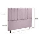 Ver imagem 3 de Cabeceira Cama Casal Veludo Premium