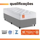 Ver imagem 5 de Cama Box Colchão Solteiro Molas Ensacadas Real 88x188x65cm Branco / Cinza Inducol