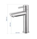 Ver imagem 6 de Torneira Banheiro Bica Baixa Metal Inox Mesa Nox18 Doan