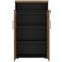 Ver imagem 6 de Armário para Escritório com Chave Office Multiuso Atria Executiva A02 Nogal Preto - Lyam Decor