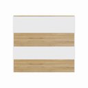 Ver imagem 4 de Balcão Atendimento Recepção Escritório 90 Cm X 110 Cm F5 Cor:macadâmia com Branco