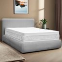 Ver imagem 2 de Kit Cama Box King Size + Cabeceira Orgânica Moscou 195cm Bouclê - Sofa Store:bouclê Cinza Claro