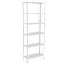 Ver imagem 1 de Estante 6 Prateleiras Aço Livros Quarto Cozinha Multiuso Fer Branco