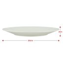 Ver imagem 3 de Kit 4 Pratos para Sobremesa de Porcelana Clean Branco 20cm
