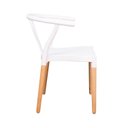 Ver imagem 5 de Conjunto 2 Cadeiras Polipropileno Wishbone Yescasa Branco