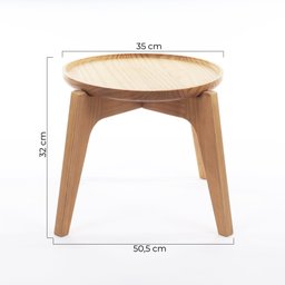 Mesa Lateral Bandeja Mel Escuro 35 Cm X 32 Cm - 2