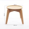 Mesa Lateral Bandeja Mel Escuro 35 Cm X 32 Cm - 2